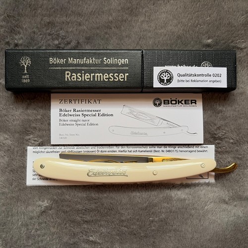 Böker rasiermesser edelweiss - rasiermesser,