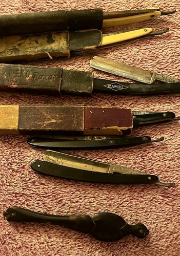 Konvolut antike rasiermesser - antike,