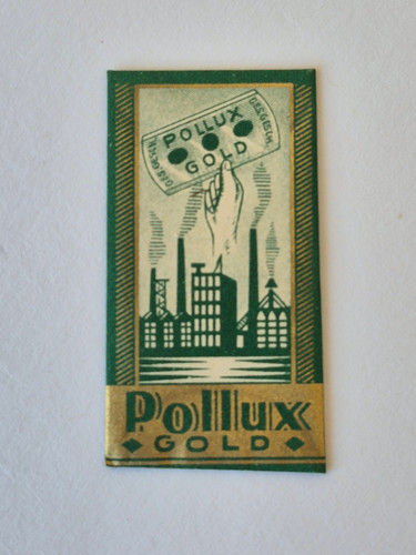 Alte rasierklinge pollux gold - alte,