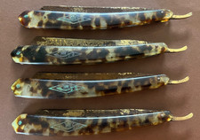 4x Antik Hand Rasier Messer